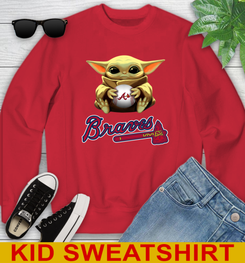 MLB Baseball Atlanta Braves Star Wars Baby Yoda Shirt 120