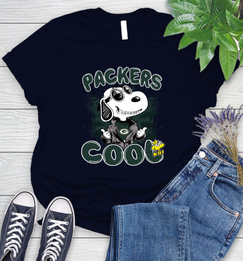 NFL Football Green Bay Packers Cool Snoopy Shirt Women's T-Shirt 2