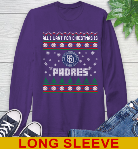 MLB All I Want For Christmas Is San Diego Padres Baseball Sports 59