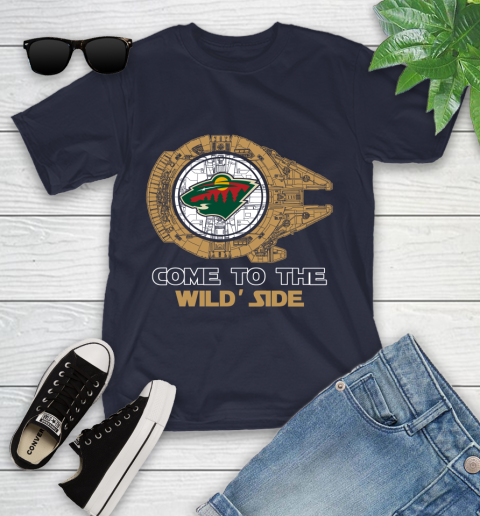 NHL Come To The Minnesota Wild Wars Hockey Sports Youth T-Shirt 2