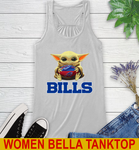 NFL Football Buffalo Bills Baby Yoda Star Wars Shirt Racerback Tank