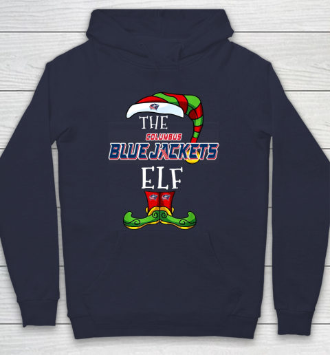 Columbus Blue Jackets Christmas ELF Funny NHL Hoodie 2