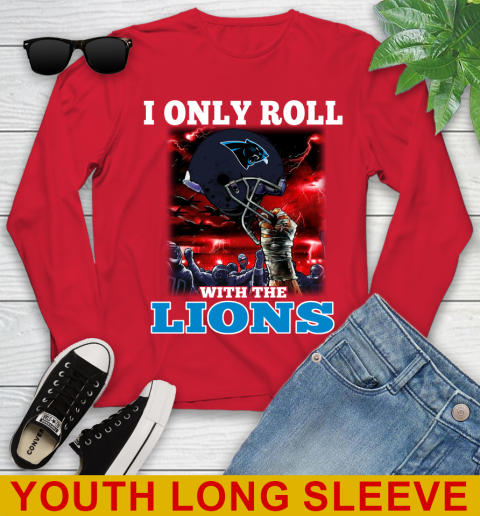 Carolina Panthers NFL Football I Only Roll With My Team Sports Youth Long Sleeve 11