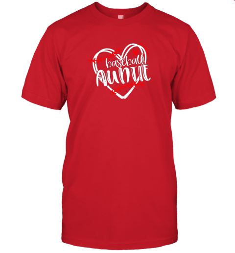 8xzz womens baseball auntie baseball shirt for women jersey t shirt 60 front red