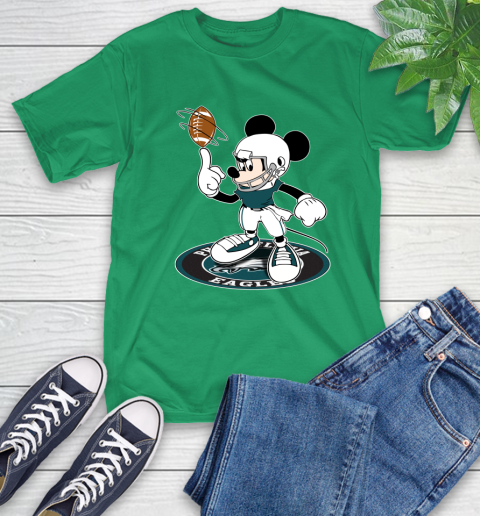NFL Football Philadelphia Eagles Cheerful Mickey Disney Shirt T-Shirt 8