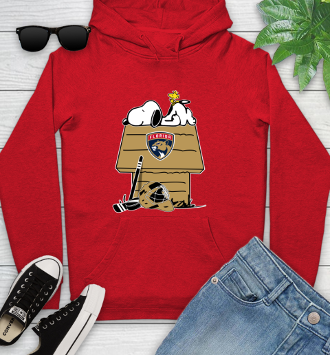 Florida Panthers NHL Hockey Snoopy Woodstock The Peanuts Movie Youth Hoodie 11