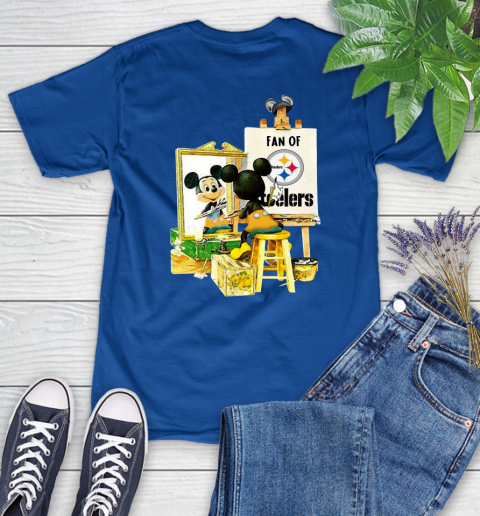 NFL Football Pittsburgh Steelers Mickey Drawing Shirt 91