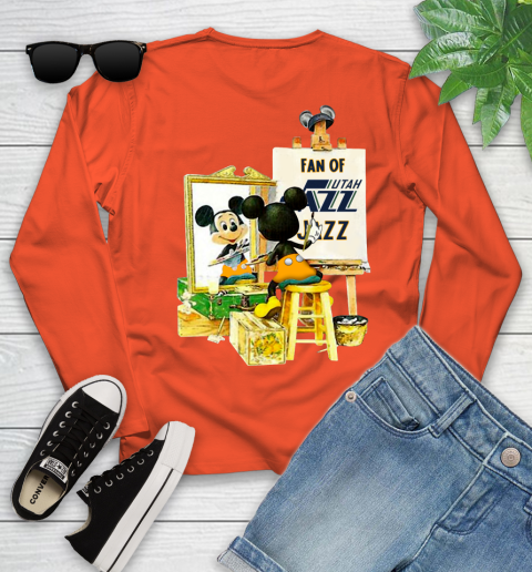 NBA Basketball Utah Jazz Mickey Drawing Shirt 115
