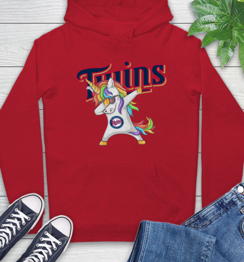 Minnesota Twins MLB Baseball Funny Unicorn Dabbing Sports Hoodie 10