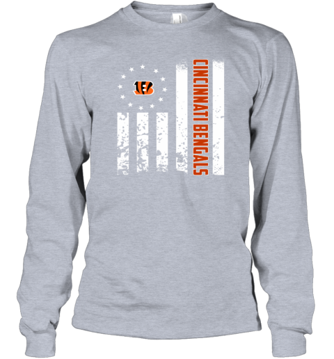 NFL Cincinnati Bengals American Flag Long Sleeve T-Shirt - Rookbrand