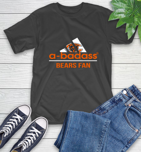 Chicago Bears NFL Football A Badass Adidas Adoring Fan Sports T-Shirt