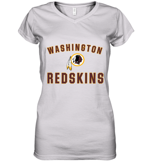 Washington Redskins NFL Line by Fanatics Branded Gray Victory Women's V-Neck T-Shirt