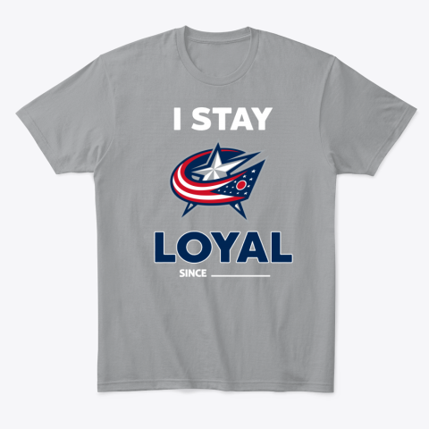t42p columbus blue jackets i stay loyal classic t shirt 2 front sport grey