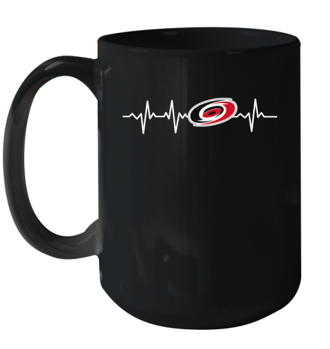 Carolina Hurricanes NHL Hockey Heart Beat Shirt Ceramic Mug 15oz