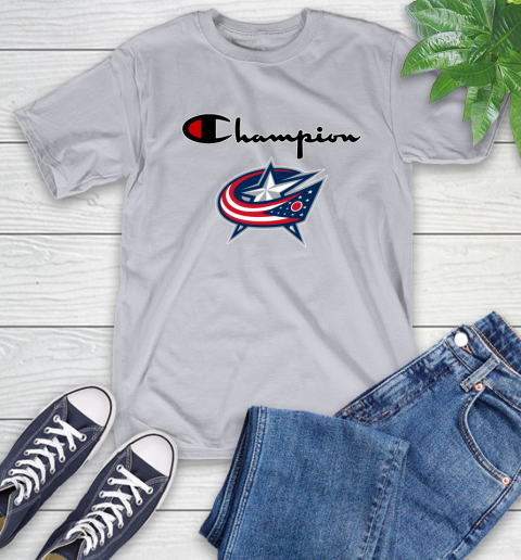 NHL Hockey Columbus Blue Jackets Champion Shirt T-Shirt 4