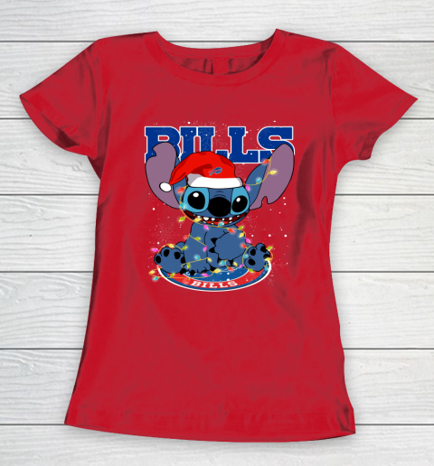 Buffalo Bills NFL Football noel stitch Christmas Women's T-Shirt 7