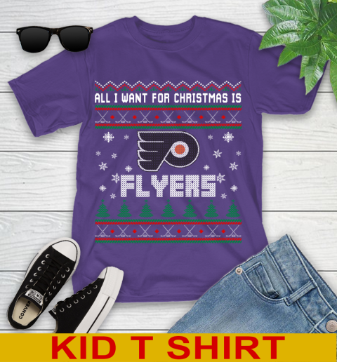 Philadelphia Flyers NHL Hockey All I Want For Christmas Is My Team Sports 99