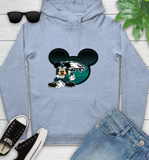 NFL Philadelphia Eagles Mickey Mouse Disney Football T Shirt Youth Hoodie 10