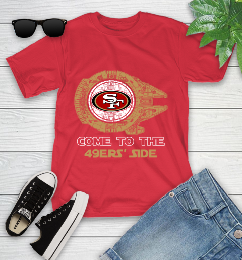 NFL Come To The San Francisco 49ers Star Wars Football Sports Youth T-Shirt 13