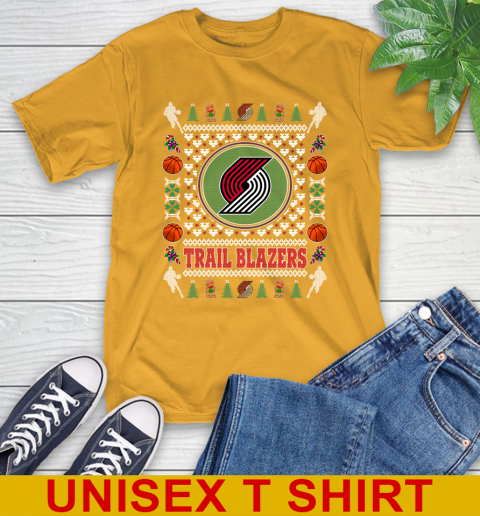 Portland Trail Blazers Merry Christmas NBA Basketball Loyal Fan T-Shirt 2