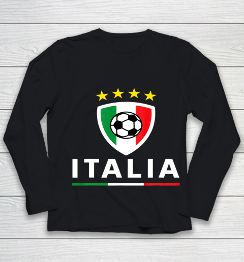 Italy  Italia Forza Azzurri Italy Soccer Champions Euro 2021 Youth Long Sleeve
