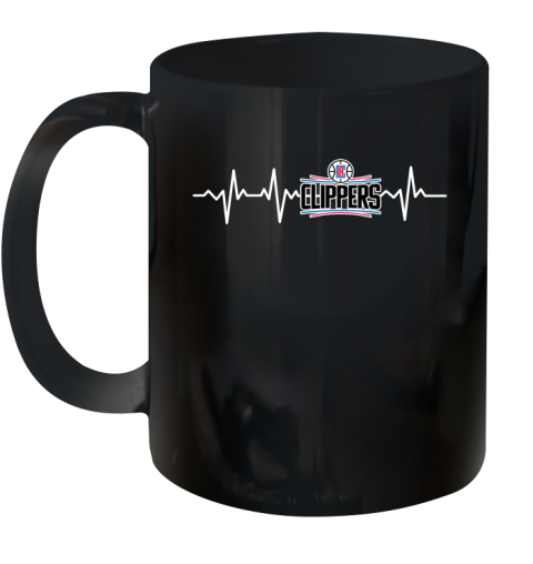 LA Clippers NBA Basketball Heart Beat Shirt Ceramic Mug 11oz