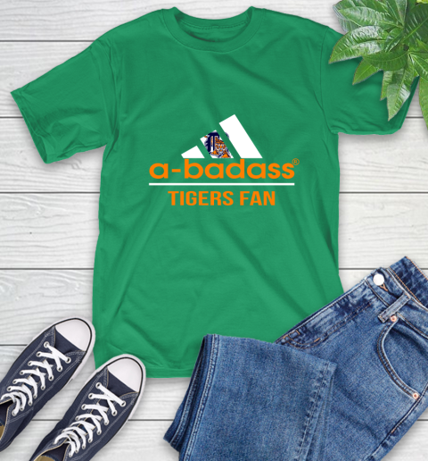MLB A Badass Detroit Tigers Fan Adidas Baseball Sports T-Shirt 7