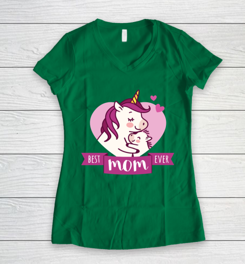 Mother's Day Funny Gift Ideas Apparel  Best Mom Ever T Shirt Women's V-Neck T-Shirt 3
