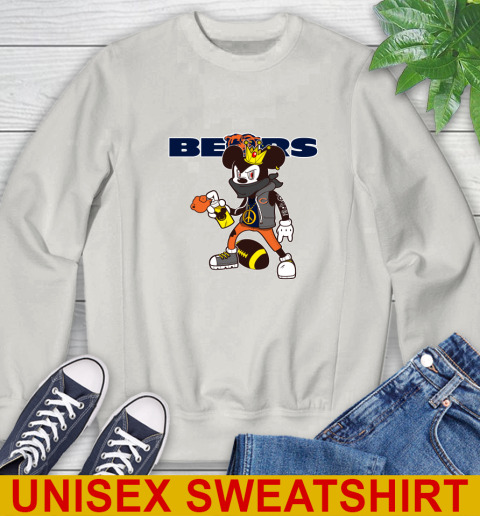 Chicago Bears NFL Football Mickey Peace Sign Sports Sweatshirt 12