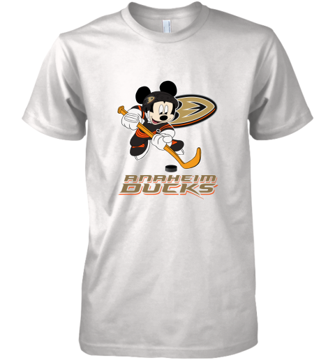 NHL Hockey Mickey Mouse Team Anaheim Ducks Premium Men's T-Shirt