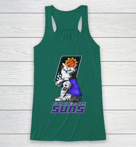 NBA Basketball My Cat Loves Phoenix Suns Racerback Tank 5