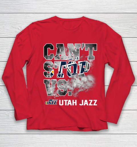 NBA Utah Jazz Basketball Can't Stop Vs Youth Long Sleeve 8