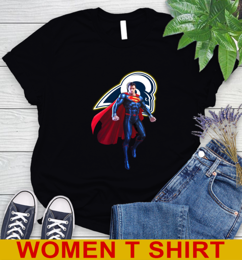 NFL Superman DC Sports Football Los Angeles Rams Women's T-Shirt 2