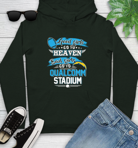 Los Angeles Chargers NFL Bad Girls Go To Qualcomm Stadium Shirt Youth Hoodie 14