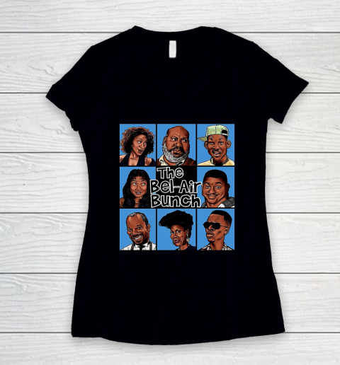 The Bel Air Bunch Fresh Prince Of Bel Air Women's V-Neck T-Shirt