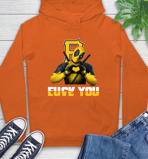 MLB Pittsburgh Pirates Deadpool Love You Fuck You Baseball Sports Hoodie 4