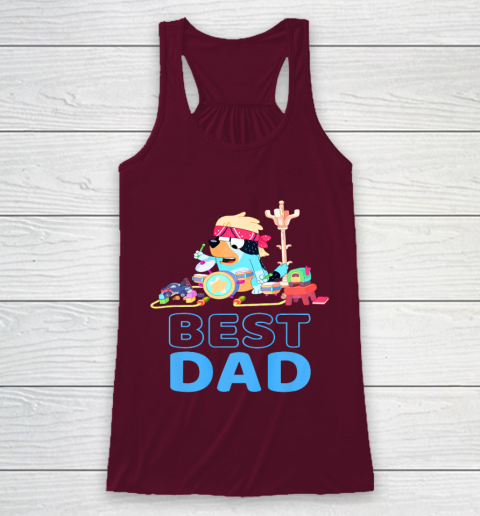 Bluey Best Dad Matching Family For Lover Racerback Tank 2