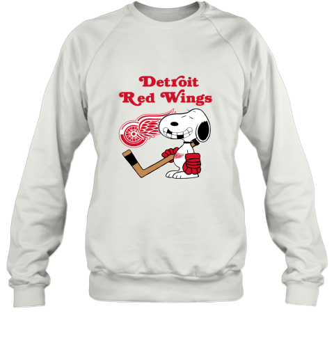Detroit Red Wings Ice Hockey Broken Teeth Snoopy NHL Sweatshirt