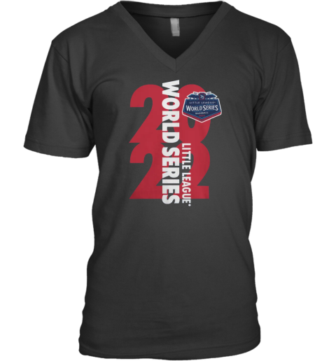 2022 Little League World Series Stack Navy Performance V-Neck T-Shirt