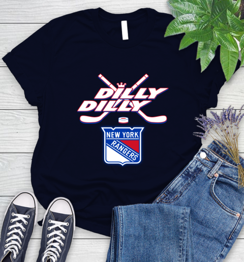 NHL New York Rangers Dilly Dilly Hockey Sports Women's T-Shirt 3