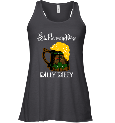 NFL Buffalo Bills St Patrick's Day Dilly Dilly Beer Football Sports pkKtJWyCtvK flowy tank 32 95 151514 front black