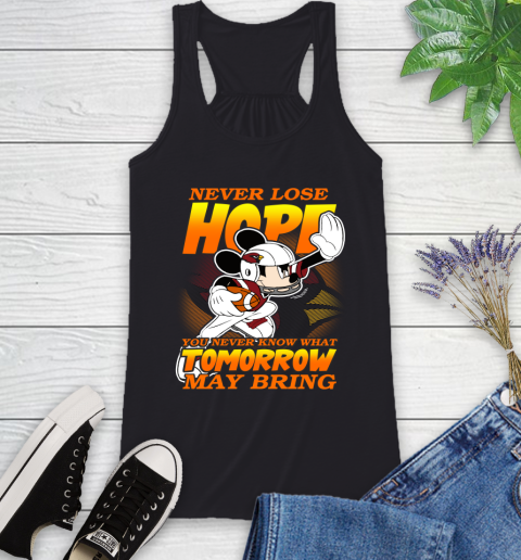 Atlanta Falcons NFL Football Mickey Disney Never Lose Hope (2) Racerback Tank