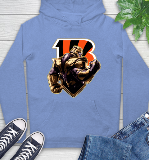 NFL Thanos Avengers Endgame Football Sports Cincinnati Bengals Hoodie 11