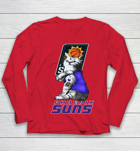 NBA Basketball My Cat Loves Phoenix Suns Youth Long Sleeve 8