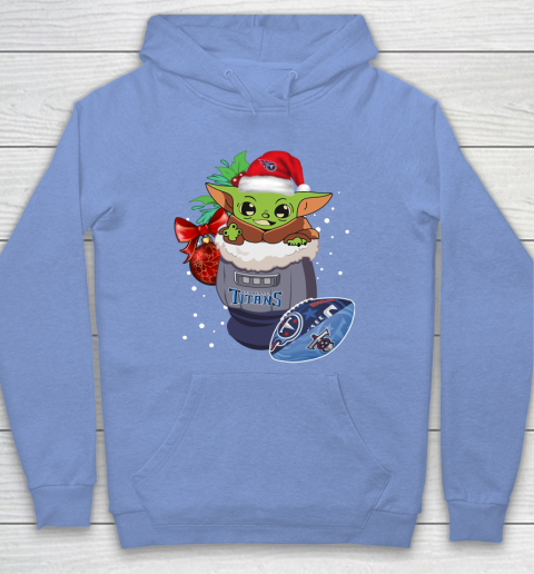 Tennessee Titans Christmas Baby Yoda Star Wars Funny Happy NFL Hoodie 11