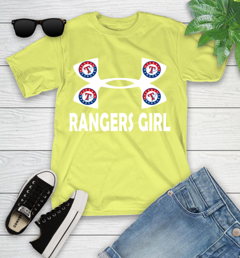 MLB Texas Rangers Under Armour Baseball Sports Youth T-Shirt 10