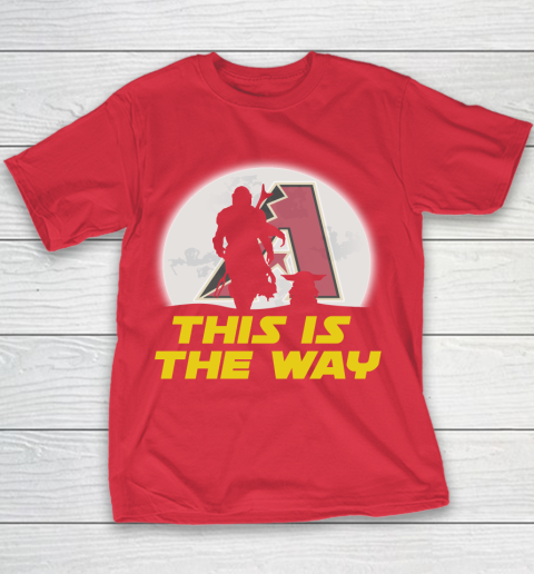 Arizona Diamondbacks MLB Baseball Star Wars Yoda And Mandalorian This Is The Way Youth T-Shirt 7