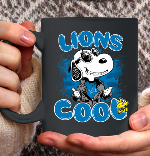 NFL Football Detroit Lions Cool Snoopy Shirt Ceramic Mug 11oz