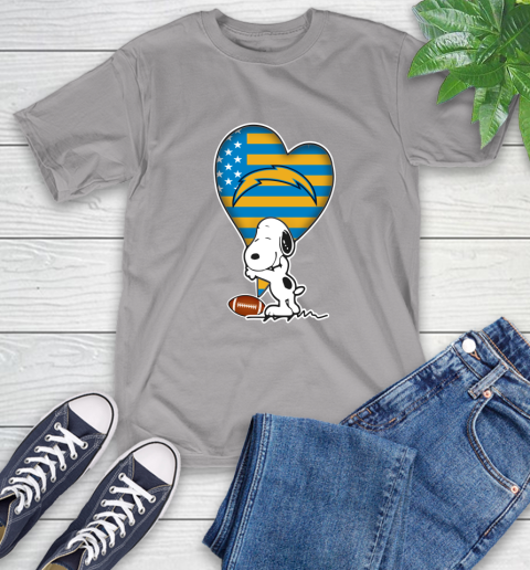 San Diego Chargers NFL Football The Peanuts Movie Adorable Snoopy T-Shirt 6