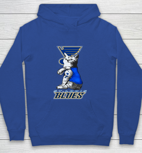 NHL My Cat Loves St.Louis Blues Hockey Youth Hoodie 6